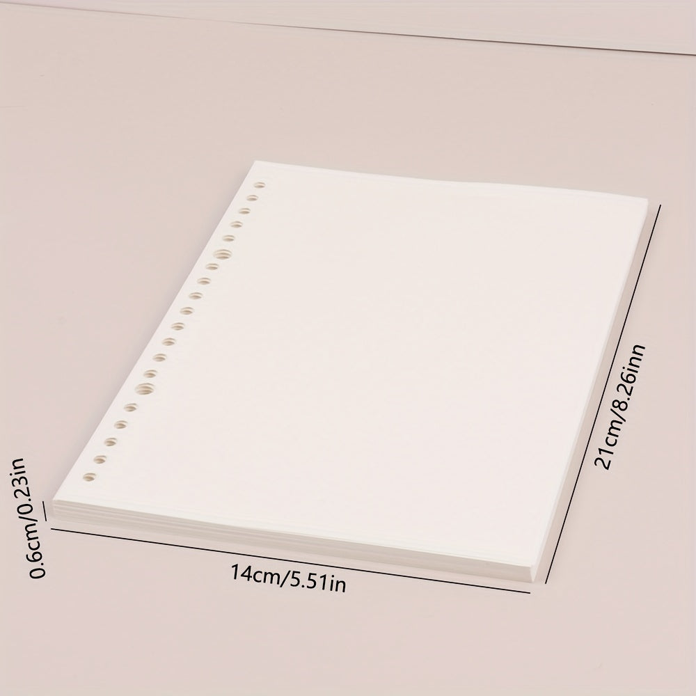 60PCS A5 Blank Detachable Notebook Core with Refillable Pages