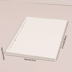 60PCS A5 Blank Detachable Notebook Core with Refillable Pages