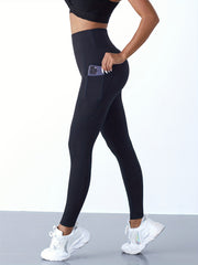 High Waist Slim Yoga Legging Pocket Workout Yoga Pant