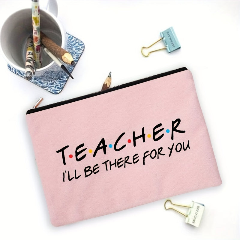 Teacher Travel Wash Pouch Roomy Pencil Case