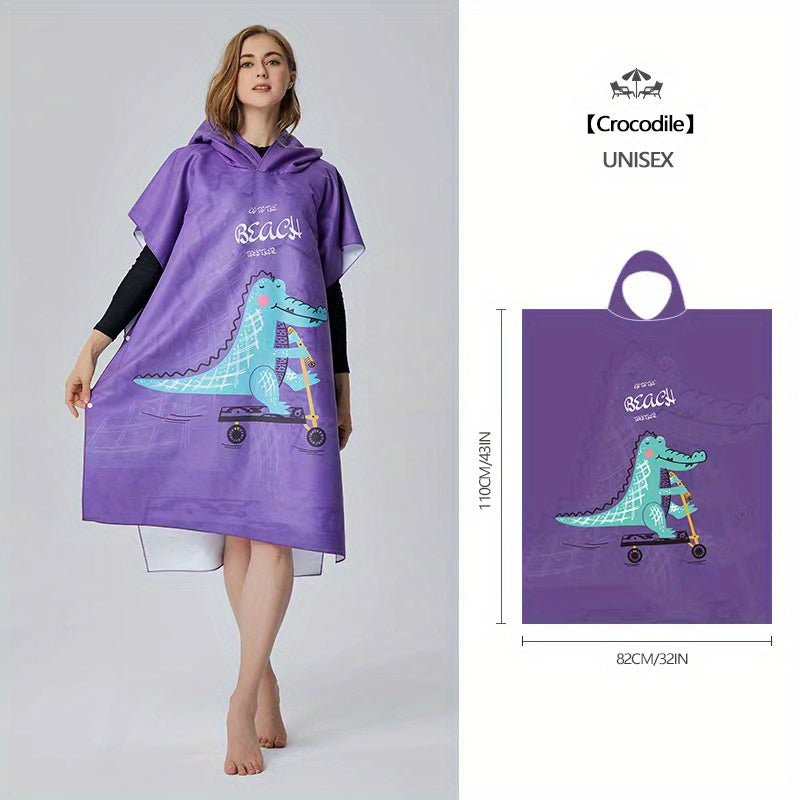 Quick Drying Hooded Beach Towel Microfiber Beach Towel With Hood