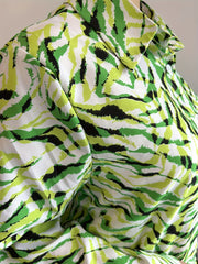 Allover Print Button Up Long Sleeve Blouse