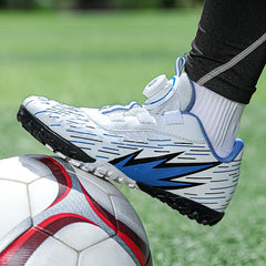 Boy's Turf Football Boots With Rotating Buckle
