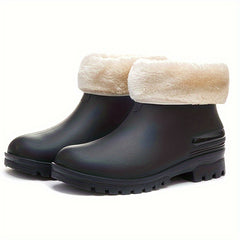 Women's Winter Warm Short Boots Waterproof Shoes Comfortable Rain Boots