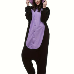 Halloween Cat Pajama Jumpsuit Hooded Lingerie