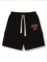 Men's Knee Long Chicago Graphic Shorts