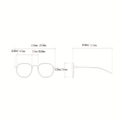 Y2K Rimless Sunglasses Flat Top Cyberpunk Eyewear