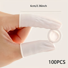 100pcs Embroidered Anti-Slip Fingernail Sleeve Protective Wear-Resistant