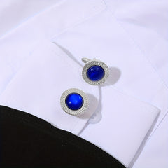Rhinestone Cufflinks Suit Button Cufflinks Sleeves Studs