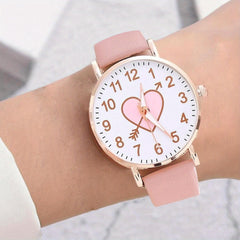 3pcs Girl Accessories Set: Alloy Watch & 2 Bracelet