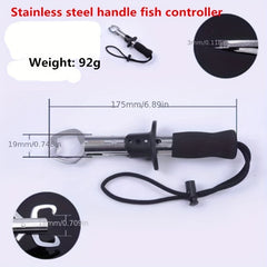 T Shape Fish Controller Stainless Steel Fish Lip Gripper Fishing Tool