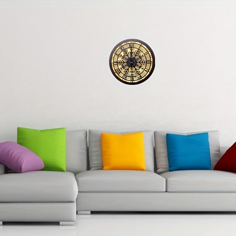 Children's Room LED Wall Clock Retro Wooden Sign Decoration