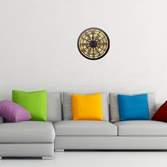 Children's Room LED Wall Clock Retro Wooden Sign Decoration