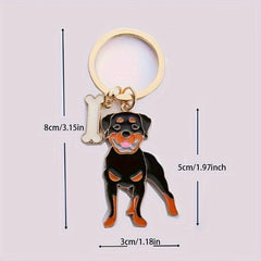Dog Key Chain Cartoon Puppy Charm Pendant Decoration for Bag Purse Wallet