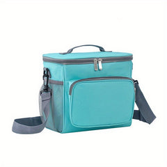 Large Capacity Bento Bag with Shoulder Strap for Camping and Picnics