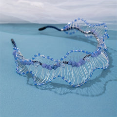 Kids Princess Crystal Beaded Hair Hoop Rhinestone Hair Accessories