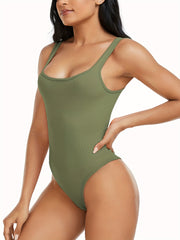 Solid Yoga Bodysuit Women's Workout Jumpsuit Activewear