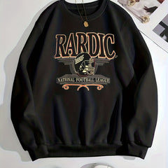 Letter & Graphic Print Pullover Sweatshirt for Women