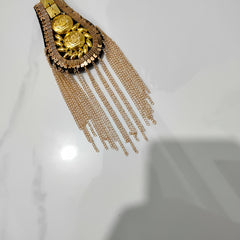 Stylish Tassel Shoulder Epaulettes for Stage Performance Costume
