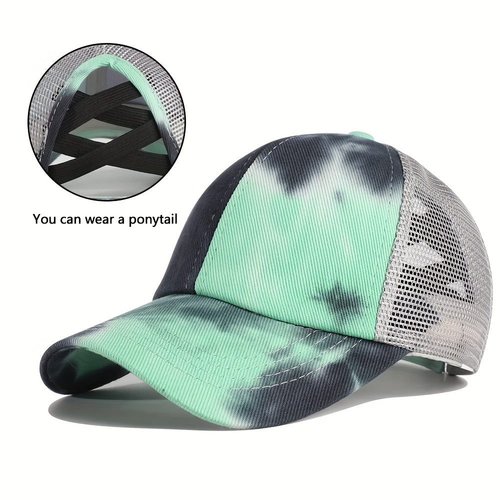 Kids Tie Dye Mesh Cap for Sun Protection