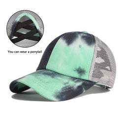 Kids Tie Dye Mesh Cap for Sun Protection