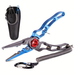 Aluminum Fishing Pliers Tackle Gear Cutter Line Split Ring Lightweight