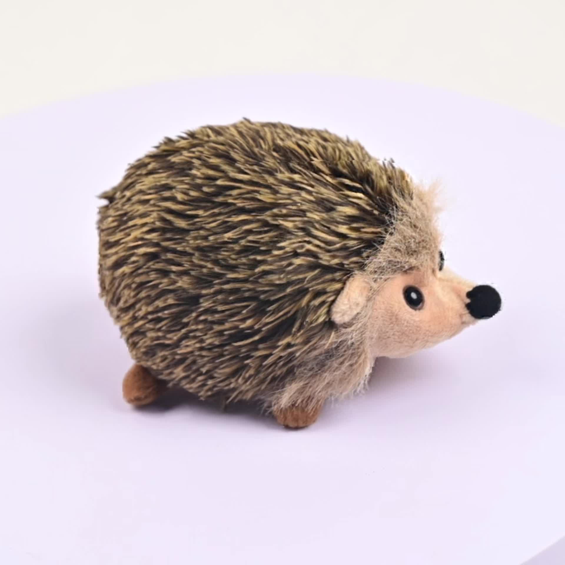 Ultra Soft 5.9 Hedgehog Plush Toy - Light Brown Stuffed Animal