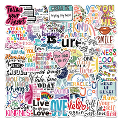 52pcs Inspirational Doodle Stickers for Journaling and Crafts