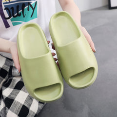 Solid Pillow Sandals Open Toe Quick Drying Slip On Slide Sandals