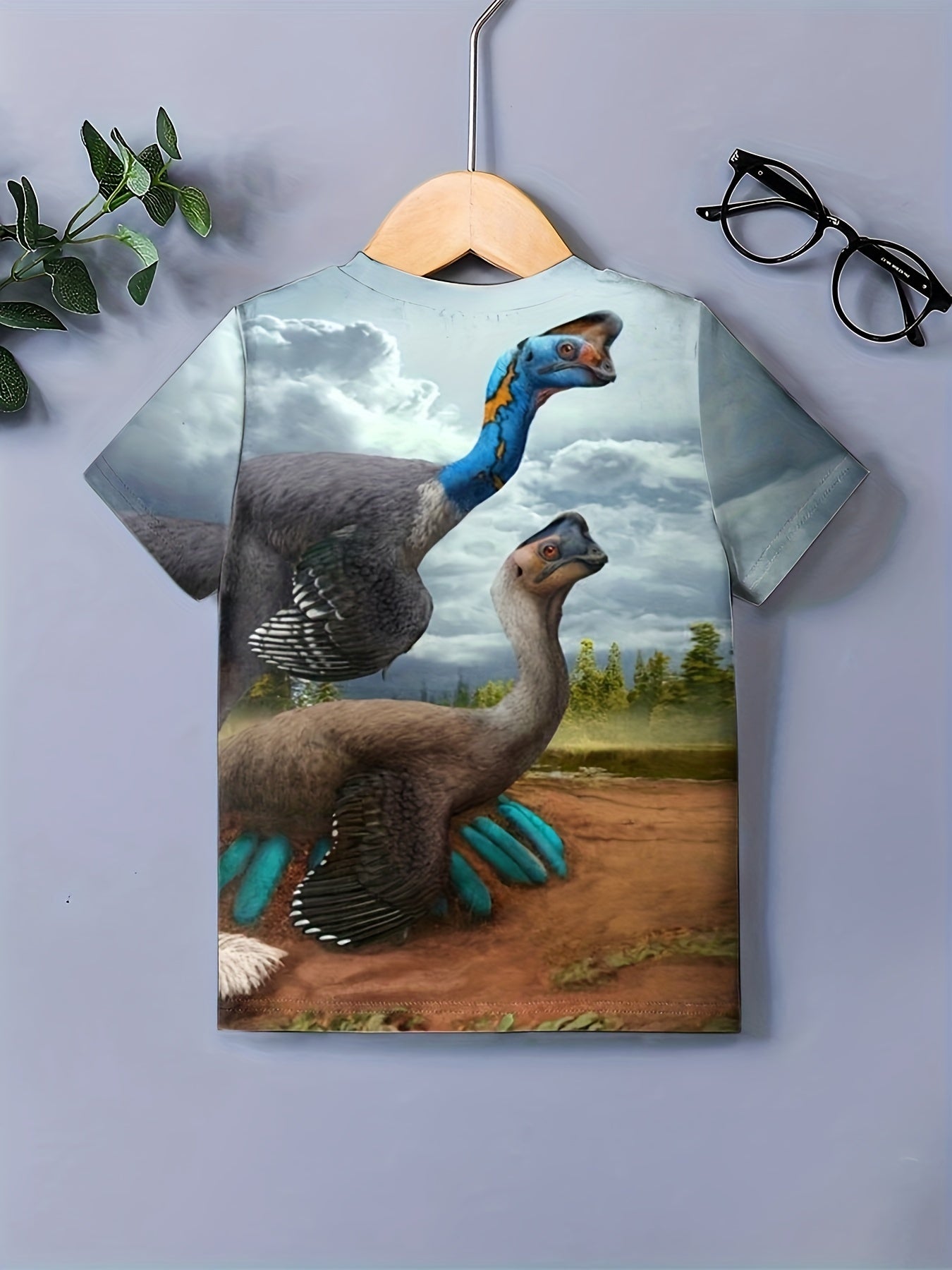 Dino 3D Print Boy's T-shirt Summer Top
