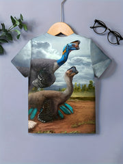 Dino 3D Print Boy's T-shirt Summer Top