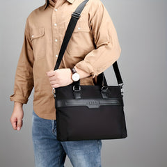 Oxford Cloth Briefcase Laptop Bag Water Resistant Father's Gift