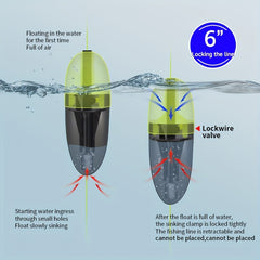 Automatic Bottom Finding Fishing Float Night Sea River Accessory