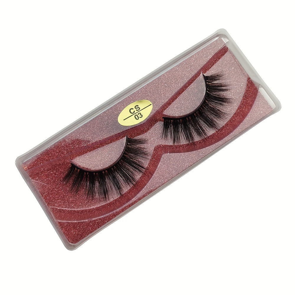 20 Pairs 3D Mink Lashes Set with Glitter Boxes for Makeup & Special Occasions