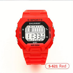 Youth LED Sports Watch 50M Waterproof Digital Electronic Watch For Kids