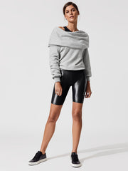 Stretchy Leather Shorts Sports Fitness Yoga Running Shorts Women's Clothing