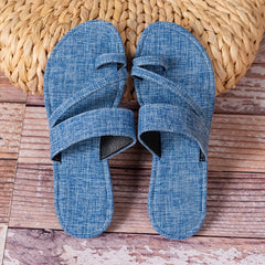 Women's Solid Beach Slides Sandals Flat Outdoor Casual Slippers