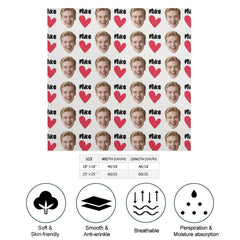 Custom Photo Text Women's Square Scarf Bandana Halloween Christmas Gift