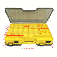 Yellow Tool Box Parts Organizer Box