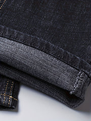 Men's Regular Straight Leg Jeans Semi-formal Stretch Denim Pants