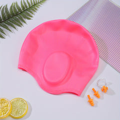 80g Silicone Waterproof Swim Hat Nose Clip Ear Plug Set for Pool & Outdoor Fun