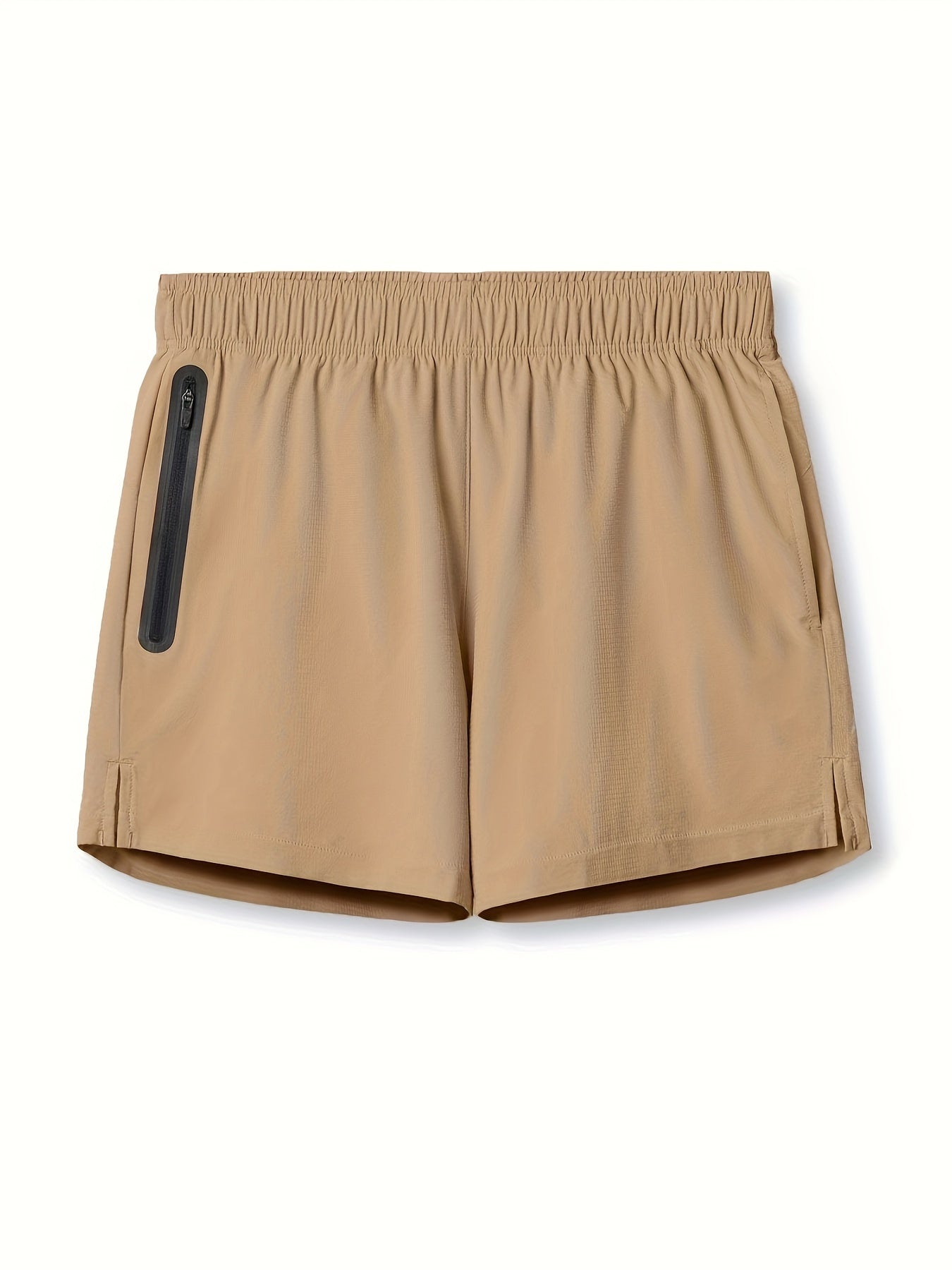 Men's Breathable Zip Pocket Shorts for Fitness Training