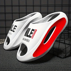 Men's Platform Slides Comfortable Non Slip Cloud Slippers