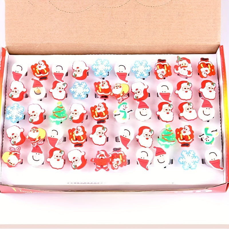 5pcs Christmas Glowing Rings Party Supplies