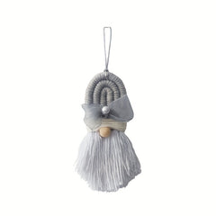 Hand Woven Tassel Pendant for Home Decor Christmas Tree Faceless Old Man