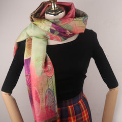 Winter Scarf Print Scarf Business Gathering Shawl Warm Women Scarf
