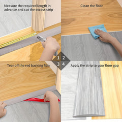 100 Laminated Floor Divider Connecting Gap and Carpet Threshold Strip
