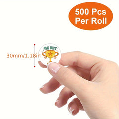 300pcs Cartoon Reward Stickers Teacher Supplies Classic Gift Sticker Roll
