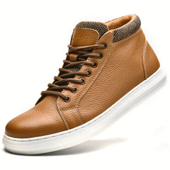 Men's Leather Stitch Ankle Boots Wear Resistant Non Slip Riding