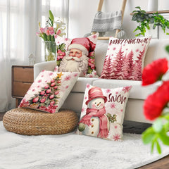 Christmas Throw Pillow Cover for Home Decor - No Insert